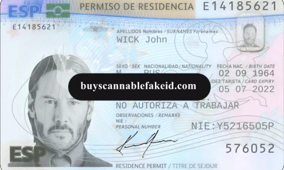 Spain Fake Residence Permit Card